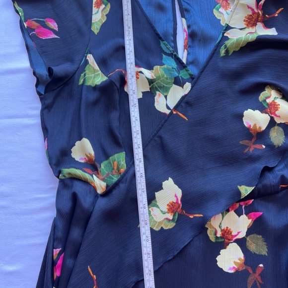 Rachel Roy SZ 1X silky midi floral dress - Picture 8 of 13